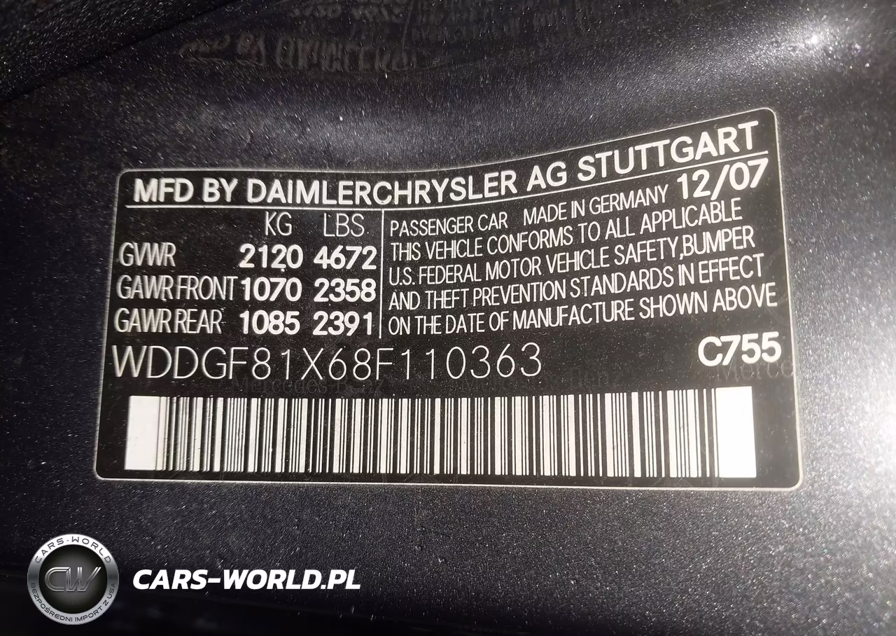 2008 Mercedes-Benz C 300 Luxury 4Matic-Sport 4Matic VIN:WDDGF81X68F110363 - 9