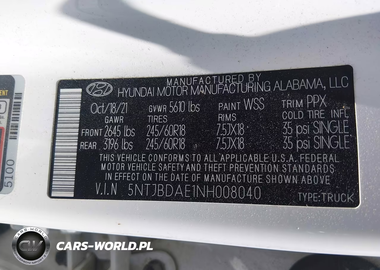 2022 Hyundai Santa Cruz Sel VIN:5NTJBDAE1NH008040 - 9