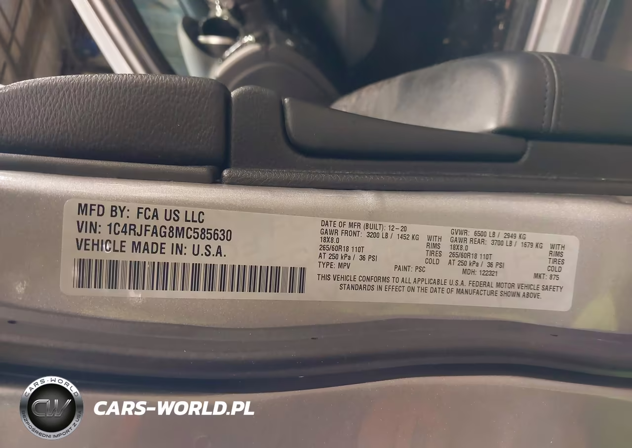 2021 Jeep Grand Cherokee Laredo E 4X4 VIN:1C4RJFAG8MC585630 - 9