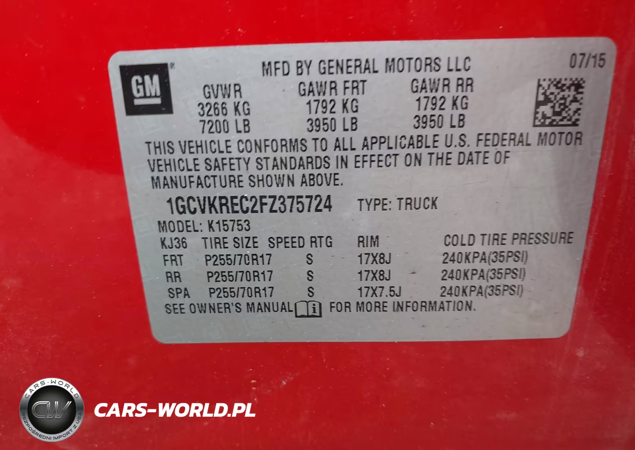 2015 Chevrolet Silverado 1500 1Lt VIN:1GCVKREC2FZ375724 - 9