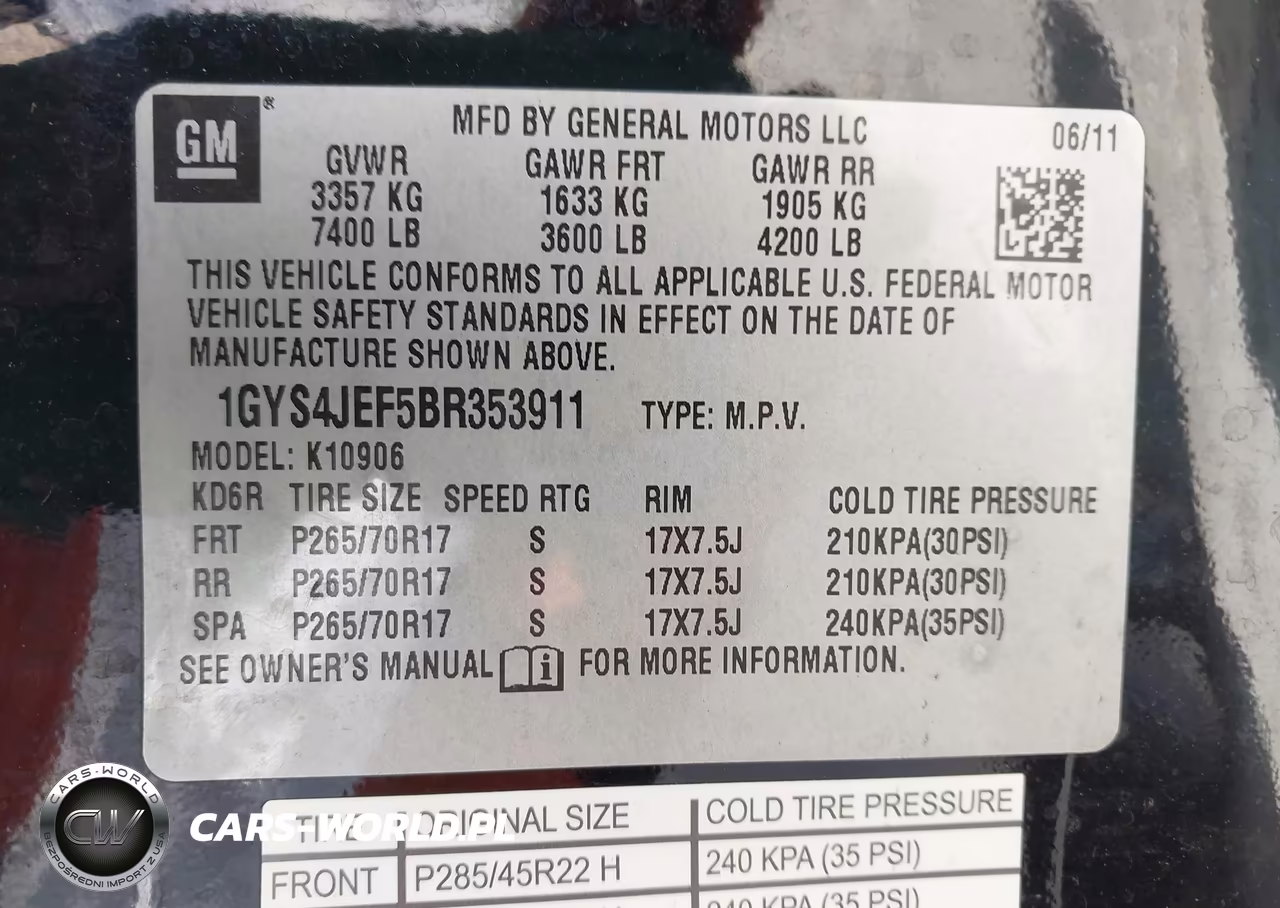 2011 Cadillac Escalade Esv Premium VIN:1GYS4JEF5BR353911 - 9