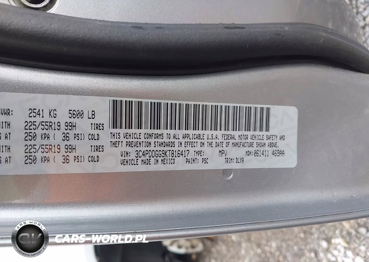 2019 Dodge Journey Crossroad Awd VIN:3C4PDDGG9KT816417 - 9