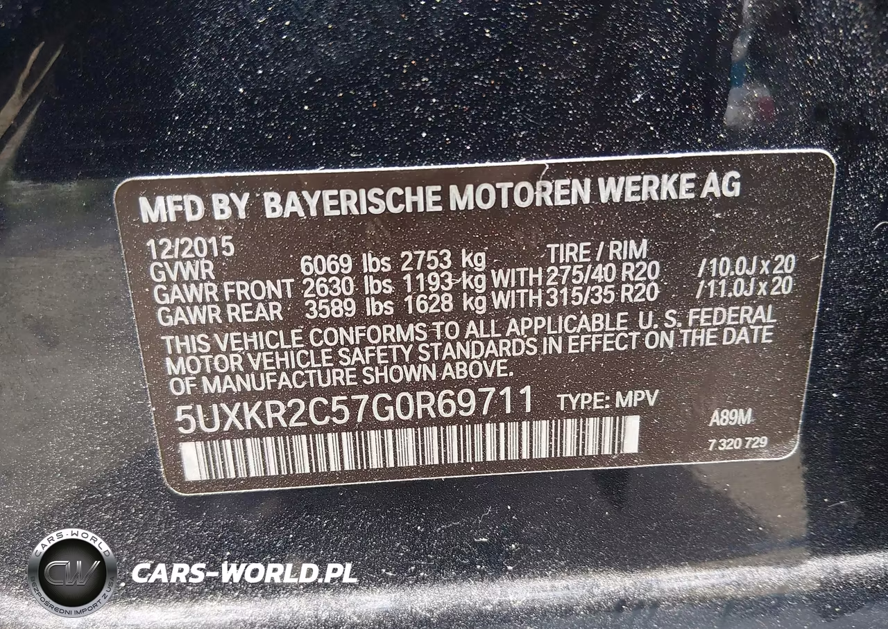 2016 BMW X5 Sdrive35I VIN:5UXKR2C57G0R69711 - 9