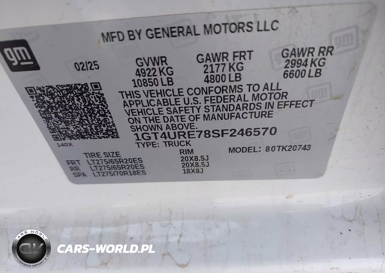 2025 GMC Sierra 2500Hd 4Wd Standard Bed Denali VIN:1GT4URE78SF246570 - 8