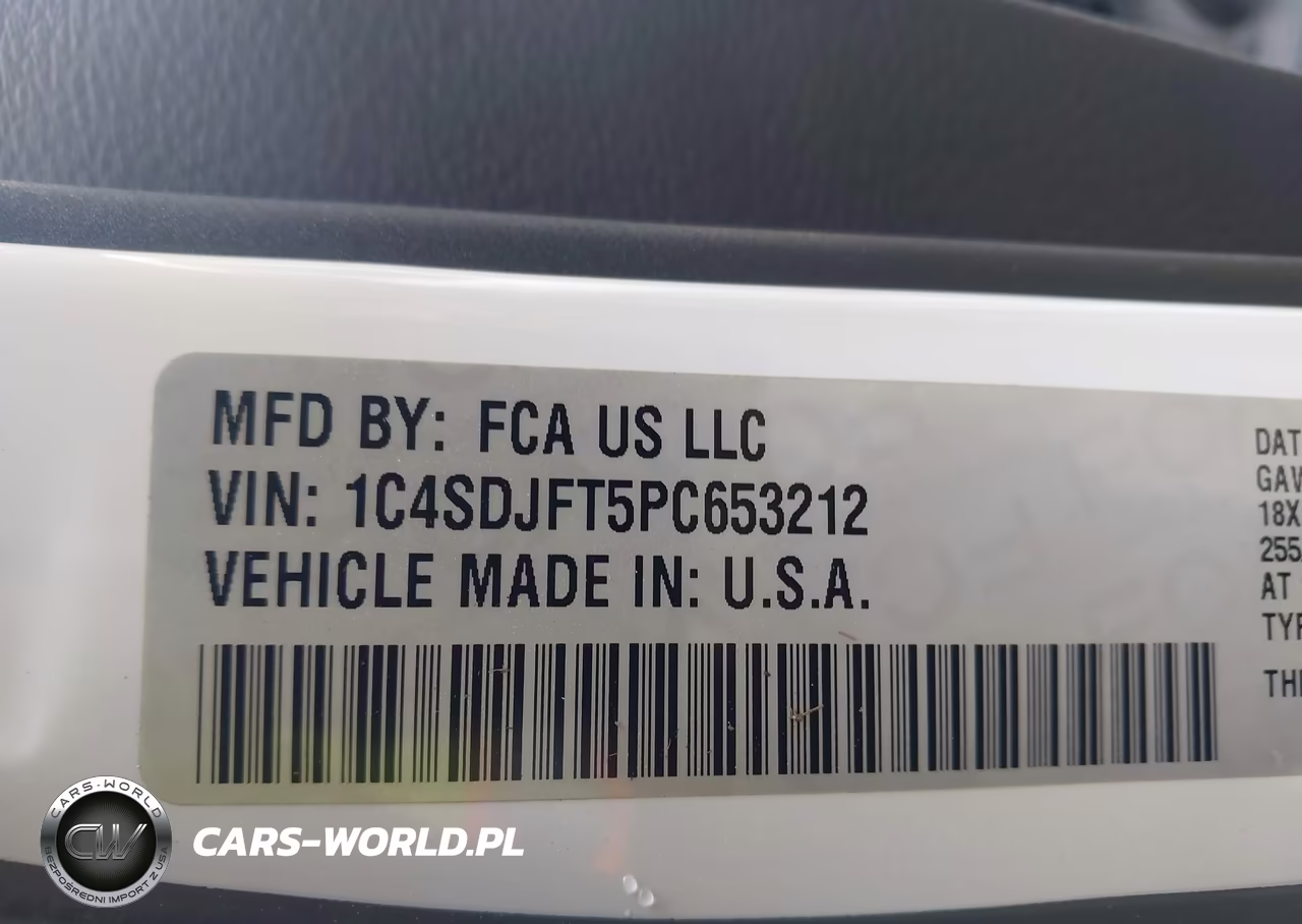 2023 Dodge Durango Pursuit Awd VIN:1C4SDJFT5PC653212 - 9