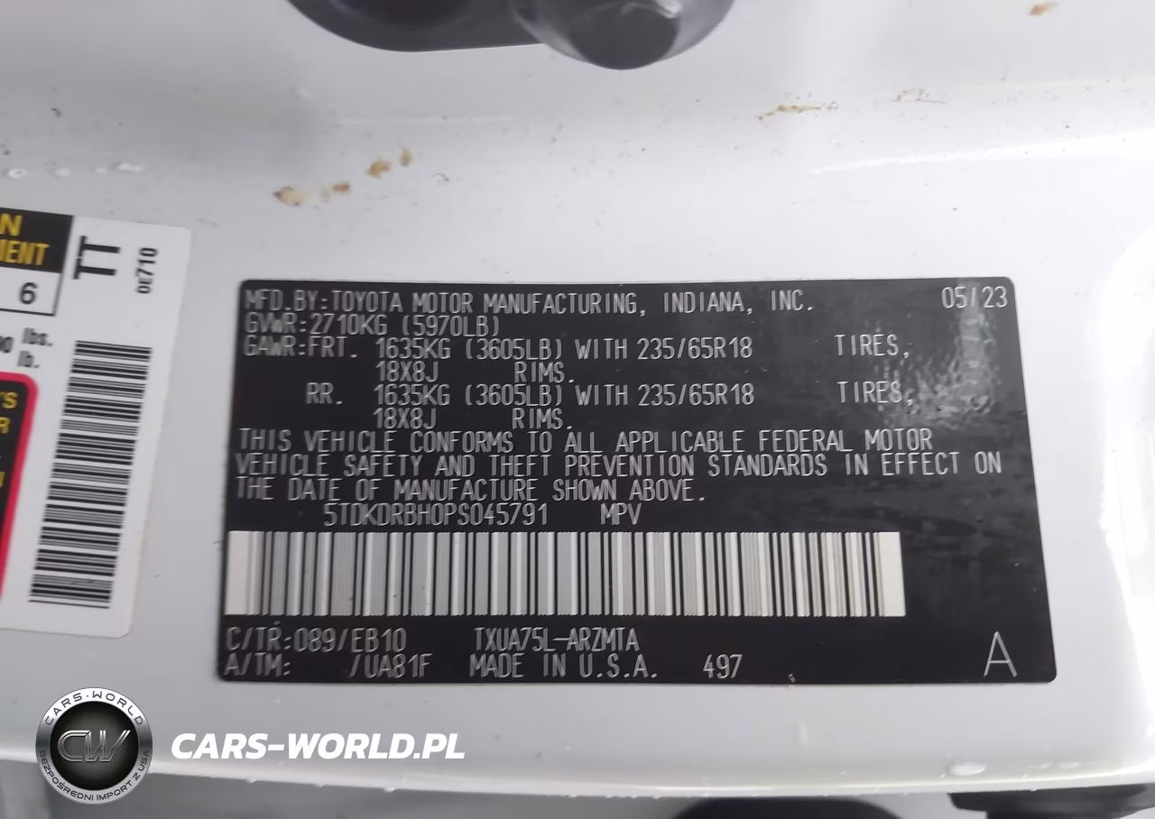2023 Toyota Highlander Xle VIN:5TDKDRBH0PS045791 - 9