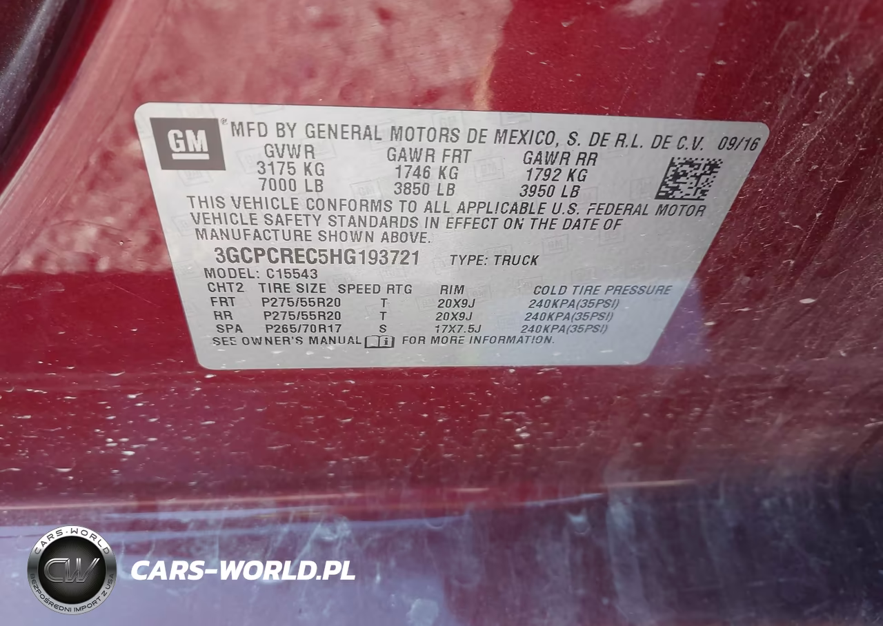2017 Chevrolet Silverado 1500 1Lt VIN:3GCPCREC5HG193721 - 9