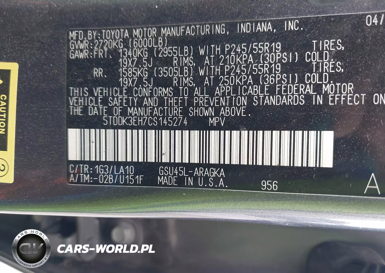 2012 Toyota Highlander Limited V6 VIN:5TDDK3EH7CS145274 - 9