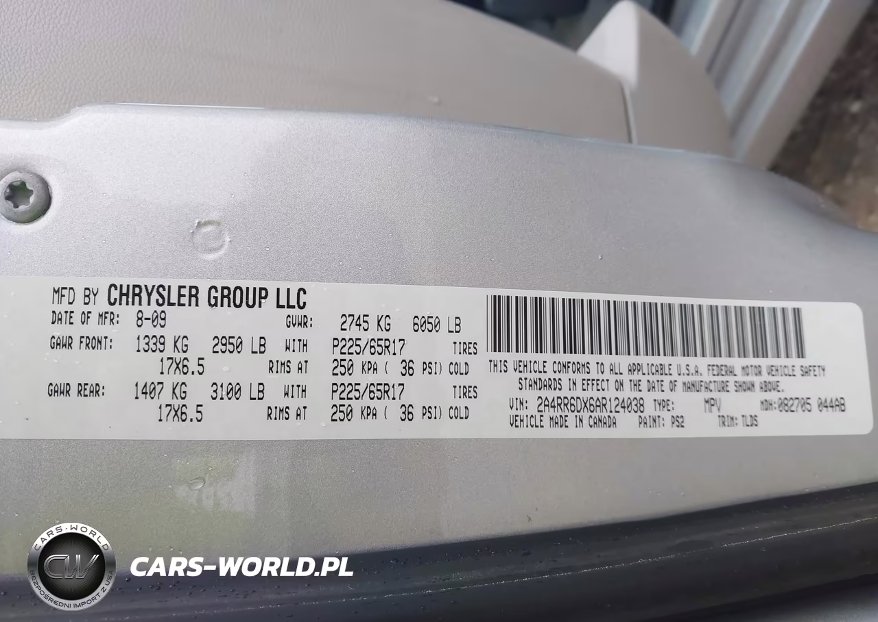 2010 Chrysler Town & Country Limited VIN:2A4RR6DX6AR124038 - 9