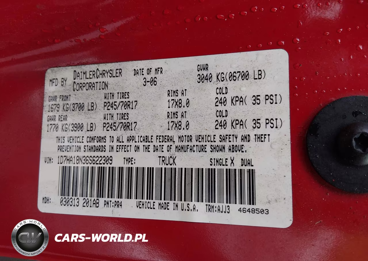 2006 Dodge Ram 1500 Slt VIN:1D7HA18N36S622309 - 9