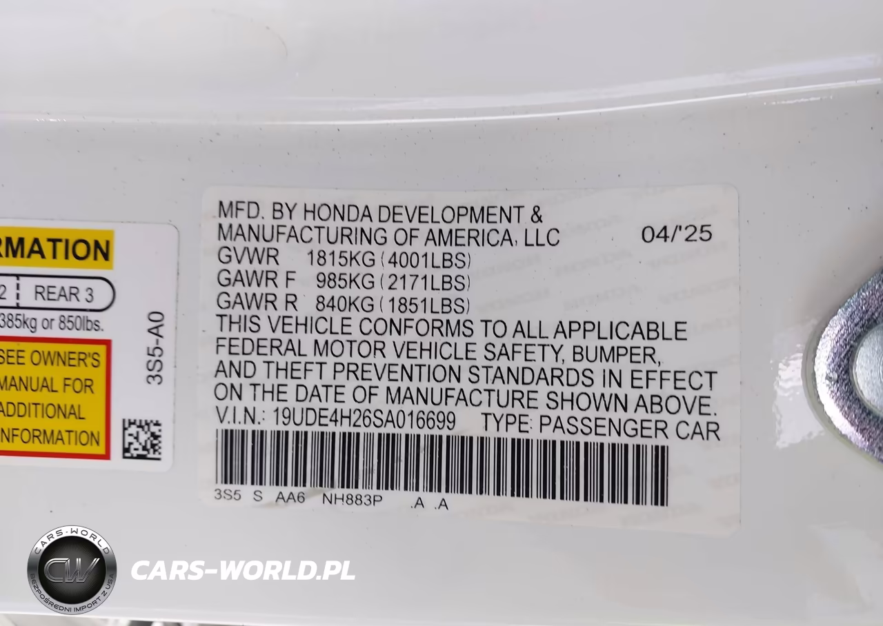 2025 Acura Integra VIN:19UDE4H26SA016699 - 9
