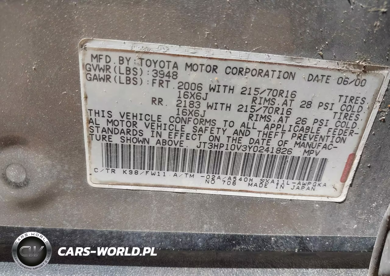 2000 Toyota Rav4 VIN:JT3HP10V3Y0241826 - 9