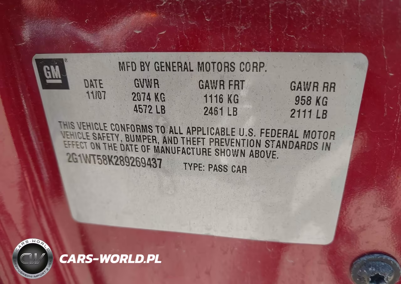 2008 Chevrolet Impala Lt VIN:2G1WT58K289269437 - 9