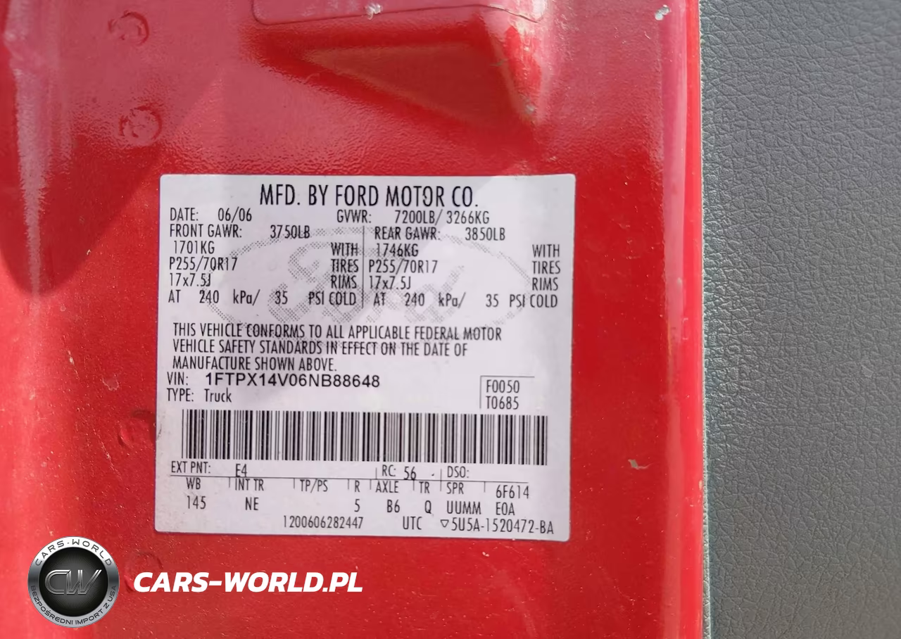 2006 Ford F-150 Fx4-Lariat-Xl-Xlt VIN:1FTPX14V06NB88648 - 9