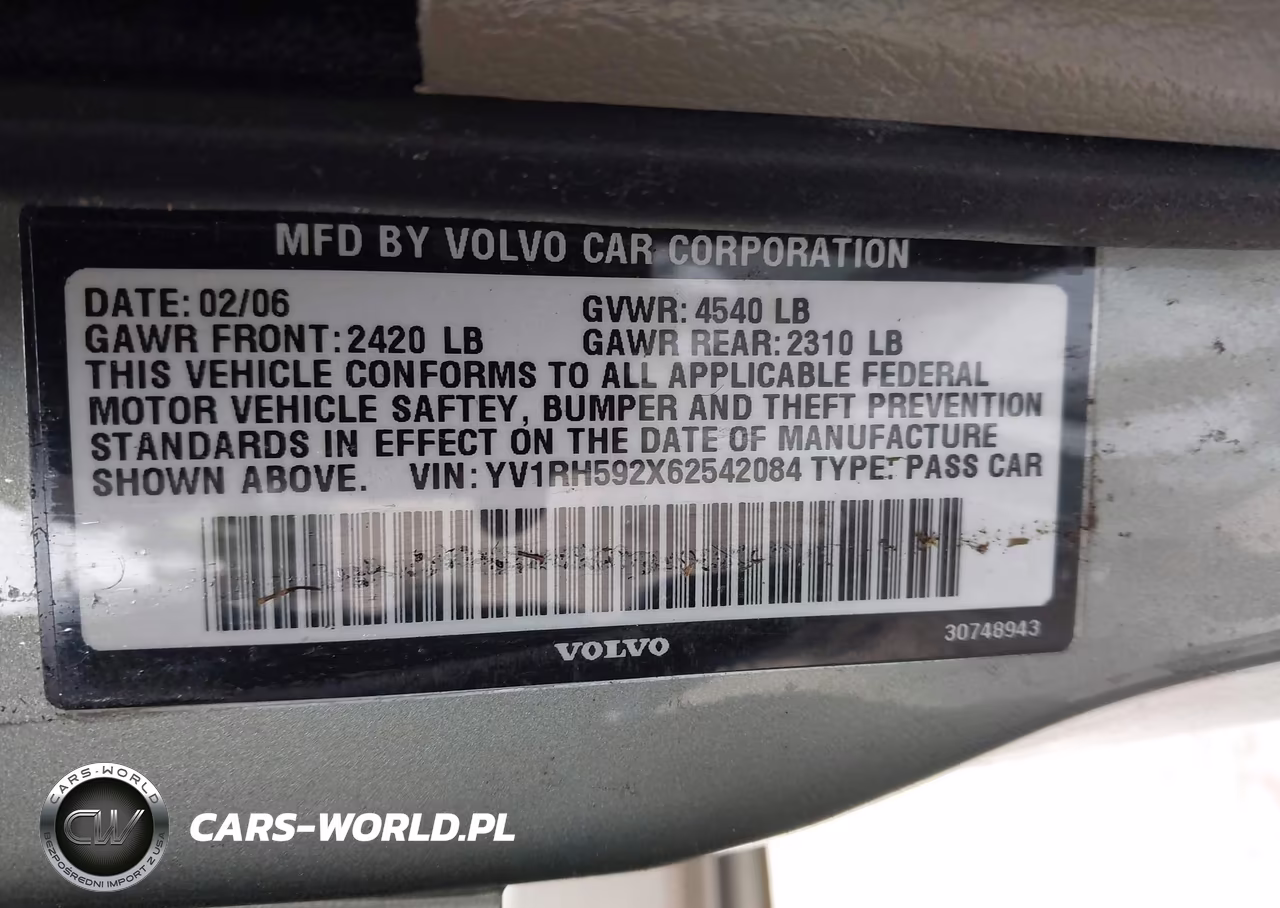 2006 Volvo S60 2.5T VIN:YV1RH592X62542084 - 9