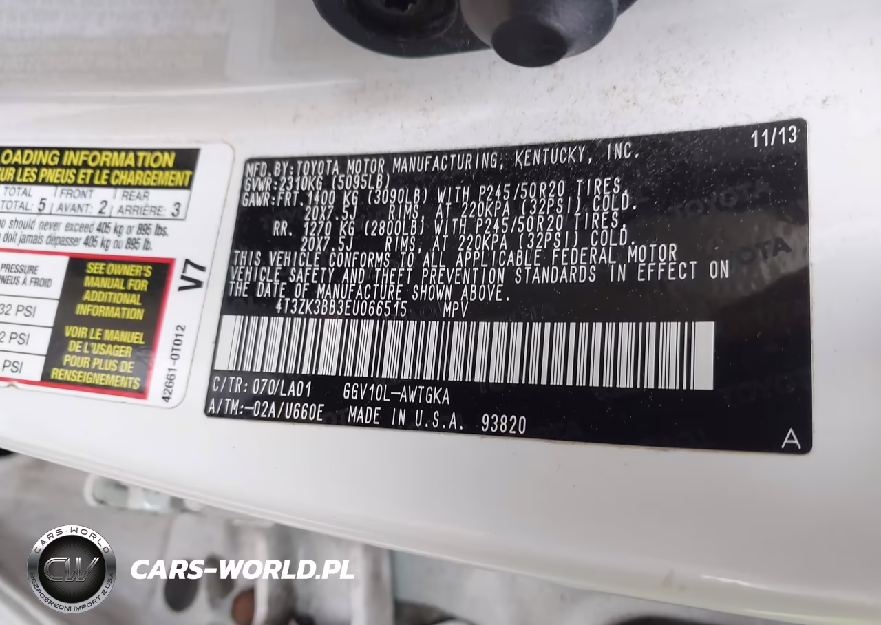 2014 Toyota Venza Xle V6 VIN:4T3ZK3BB3EU066515 - 9