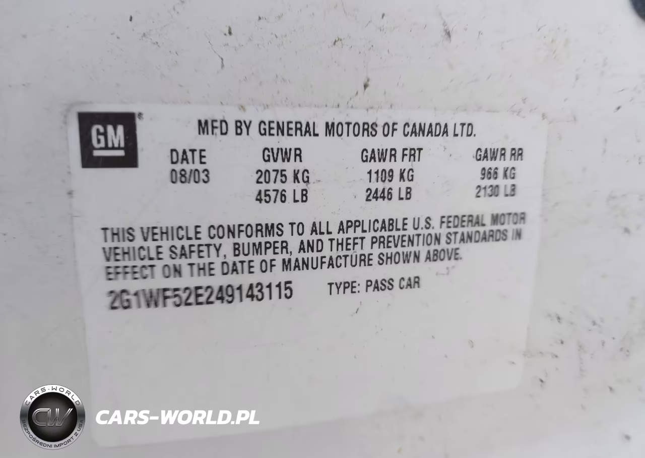 2004 Chevrolet Impala VIN:2G1WF52E249143115 - 9