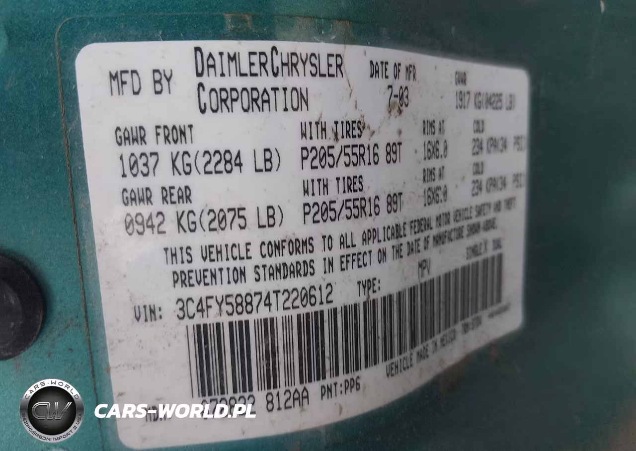 2004 Chrysler Pt Cruiser Touring VIN:3C4FY58874T220612 - 9