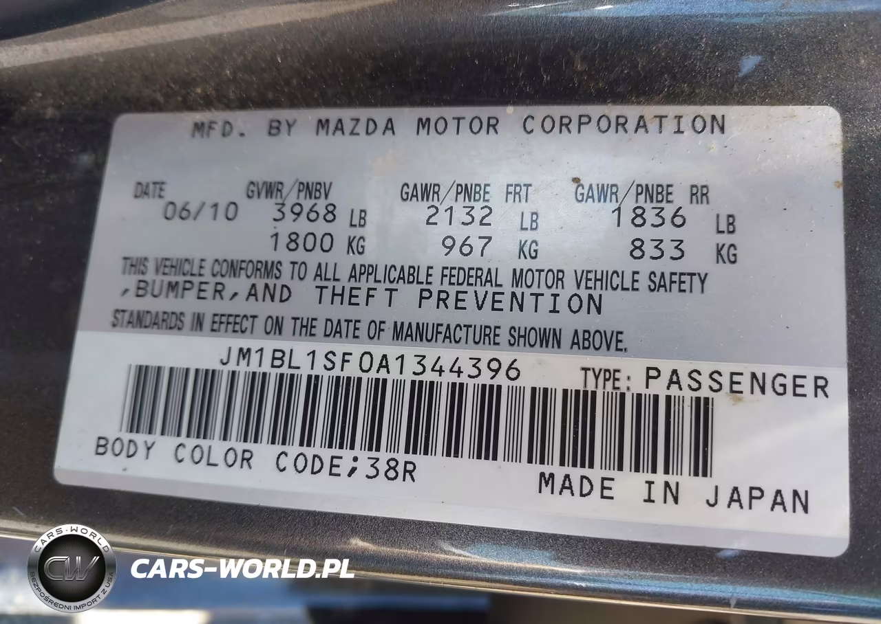 2010 Mazda Mazda3 I Touring VIN:JM1BL1SF0A1344396 - 9