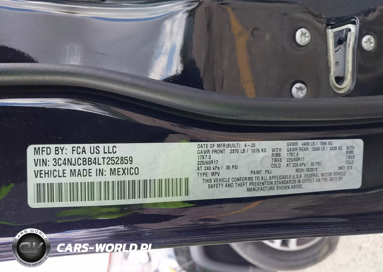 2020 Jeep Compass Sun And Safety Fwd VIN:3C4NJCBB4LT252859 - 9