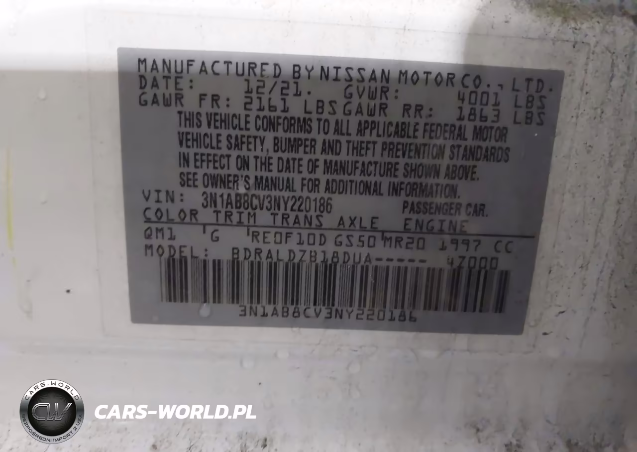2022 Nissan Sentra Sv Xtronic Cvt VIN:3N1AB8CV3NY220186 - 9