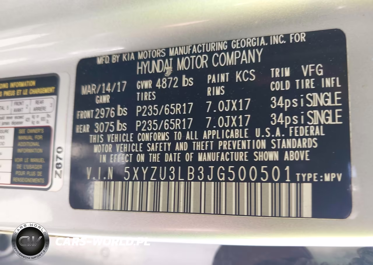 2018 Hyundai Santa Fe Sport 2.4L VIN:5XYZU3LB3JG500501 - 9