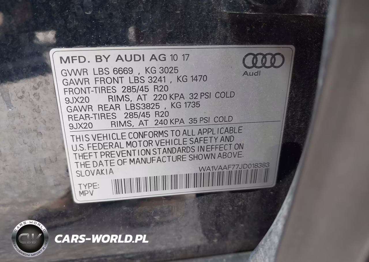 2018 Audi Q7 3.0T Premium VIN:WA1VAAF77JD018383 - 9