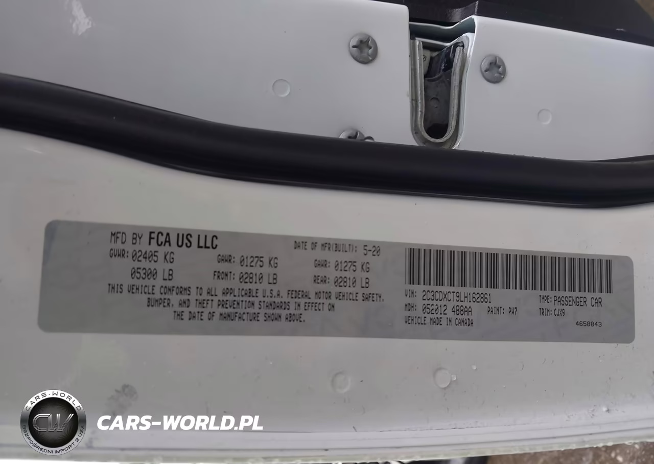 2020 Dodge Charger R-T Rwd VIN:2C3CDXCT9LH162861 - 9
