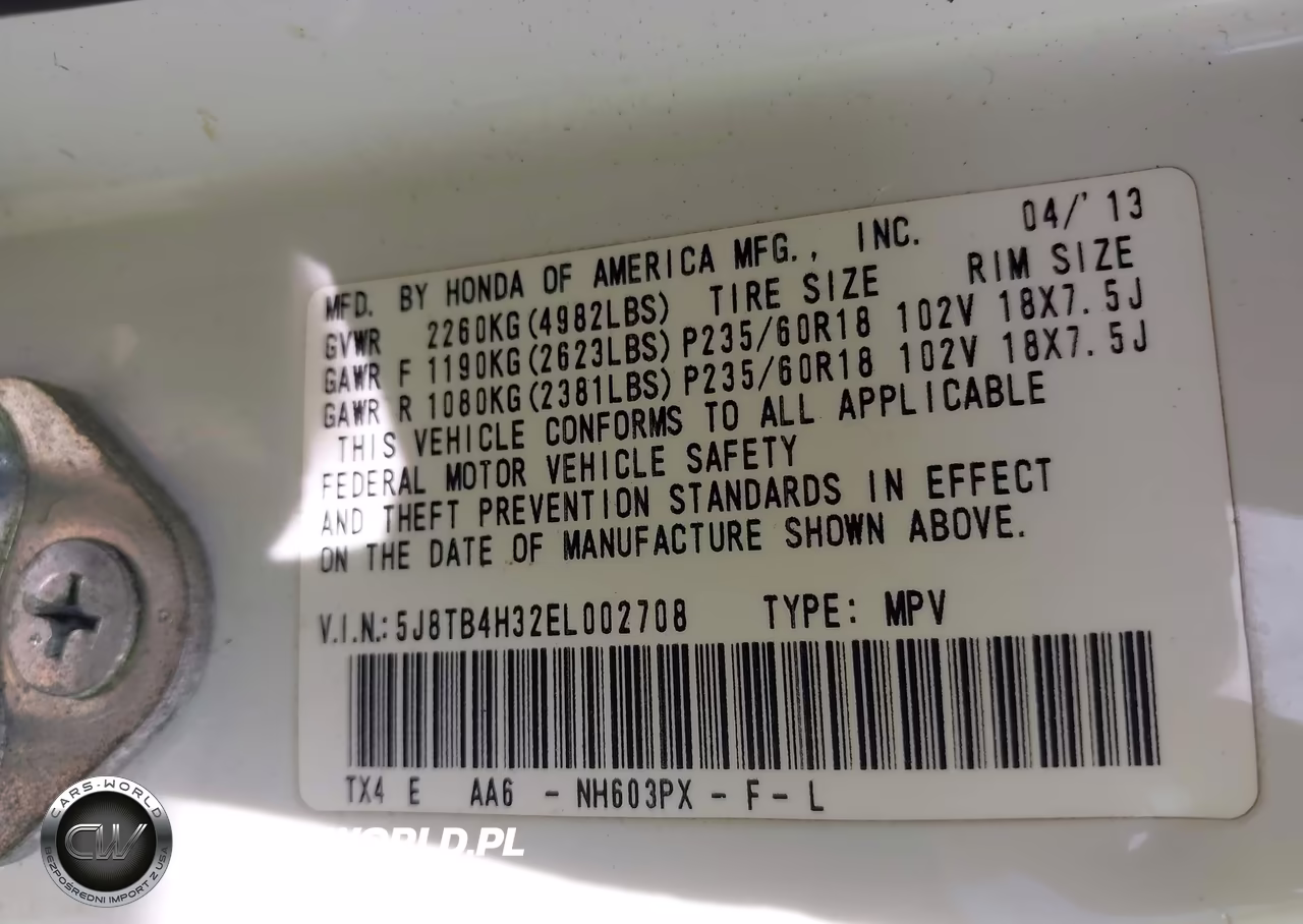 2014 Acura Rdx VIN:5J8TB4H32EL002708 - 9