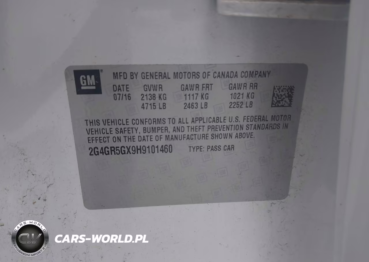 2017 Buick Regal Turbo Premium Ii VIN:2G4GR5GX9H9101460 - 9