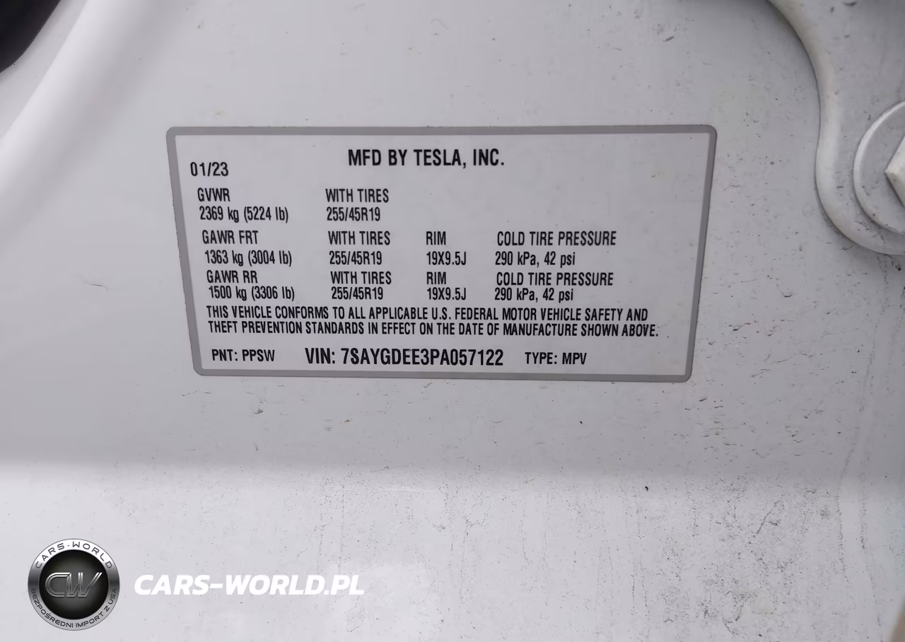 2023 Tesla Model Y Awd-Long Range Dual Motor All-Wheel Drive VIN:7SAYGDEE3PA057122 - 9