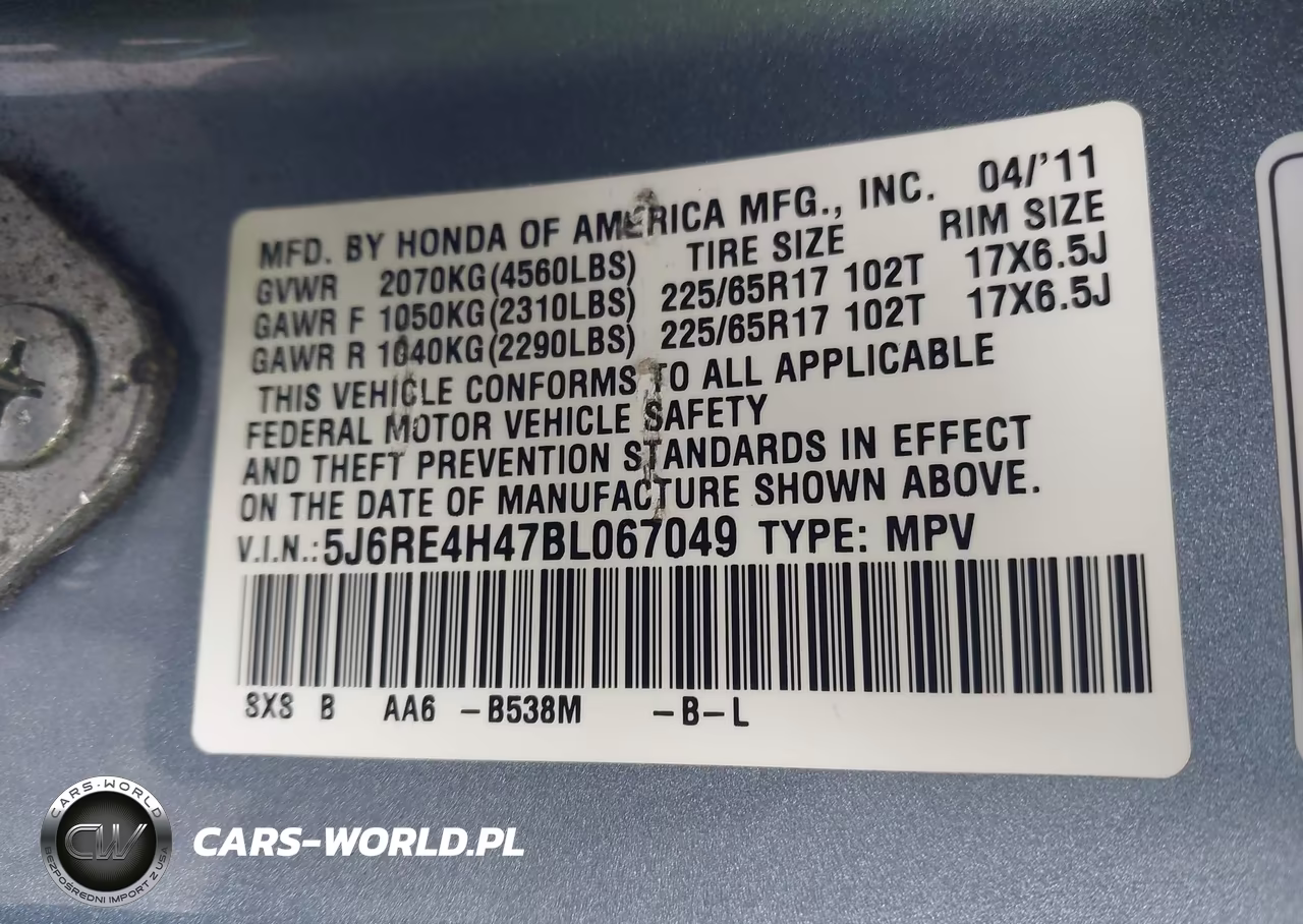 2011 Honda Cr-V Se VIN:5J6RE4H47BL067049 - 9