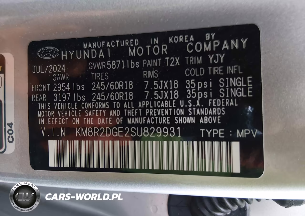 2025 Hyundai Palisade Sel VIN:KM8R2DGE2SU829931 - 9