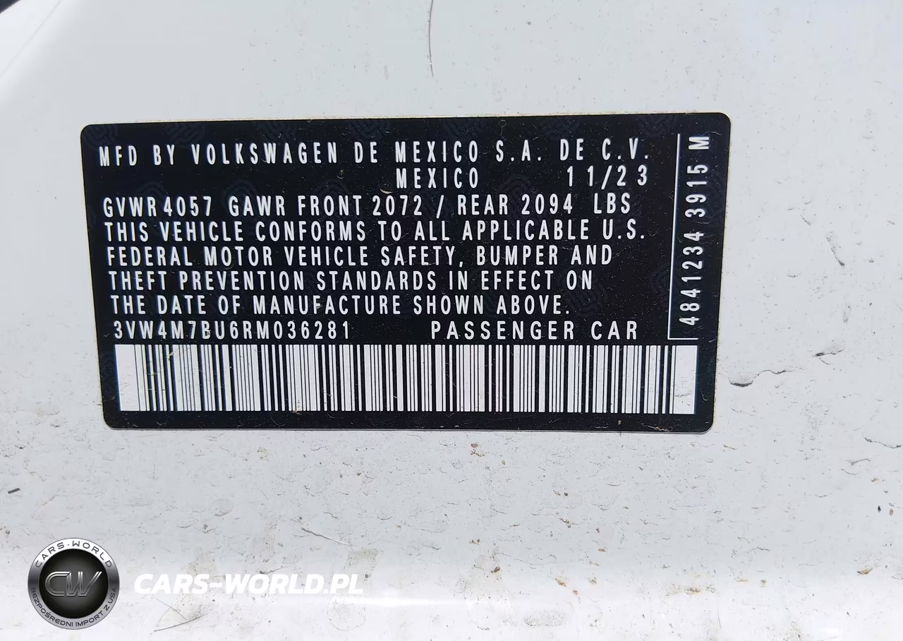 2024 Volkswagen Jetta 1.5T S VIN:3VW4M7BU6RM036281 - 9