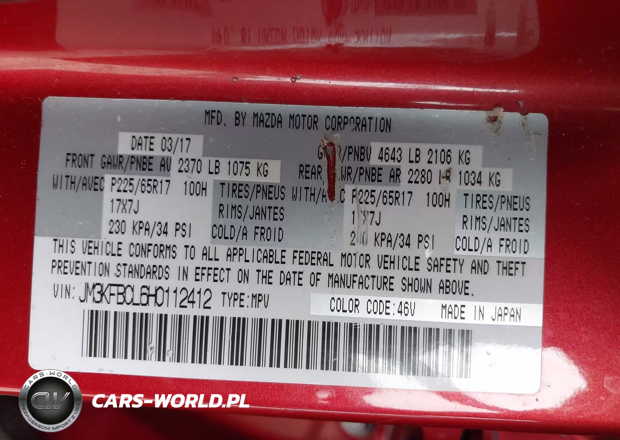 2017 Mazda Cx-5 Touring VIN:JM3KFBCL6H0112412 - 9