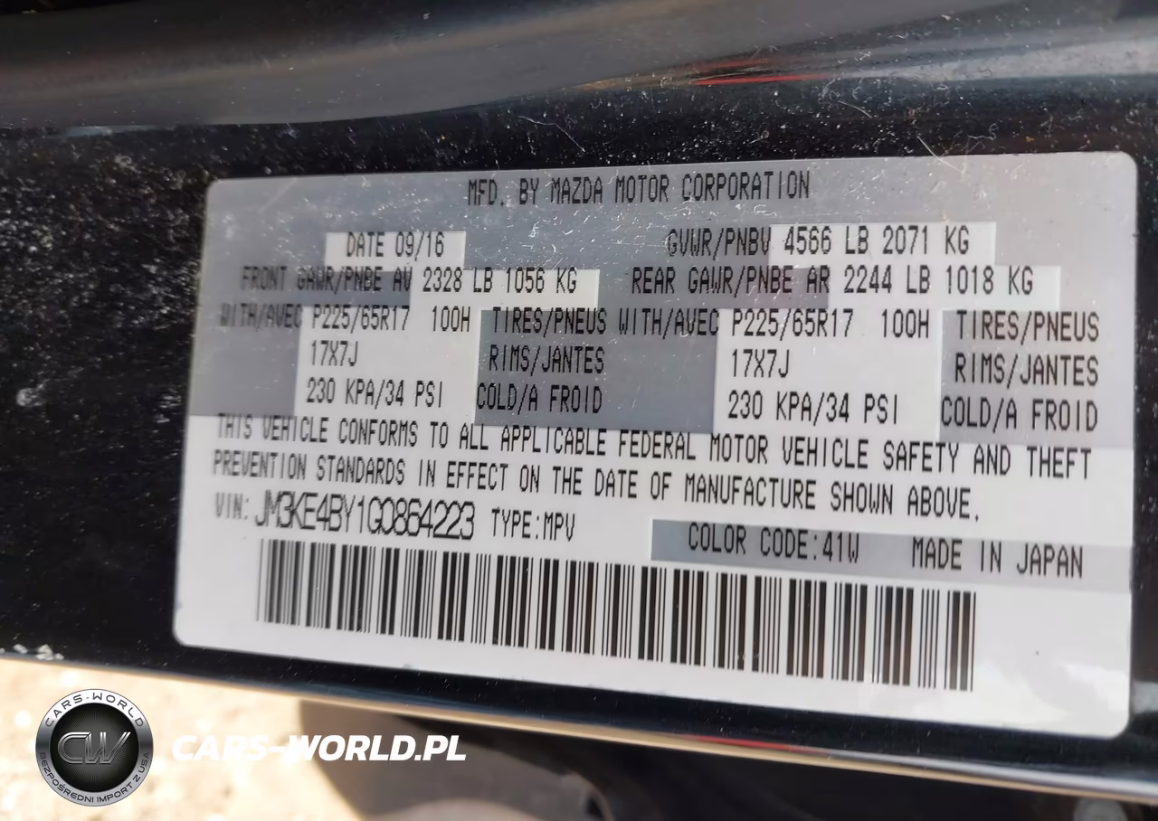 2016 Mazda Cx-5 Sport VIN:JM3KE4BY1G0864223 - 9