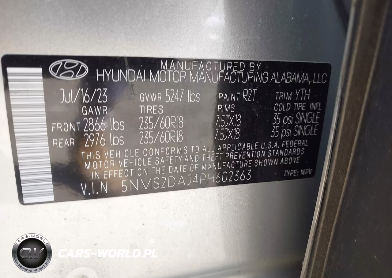 2023 Hyundai Santa Fe Sel VIN:5NMS2DAJ4PH602363 - 9