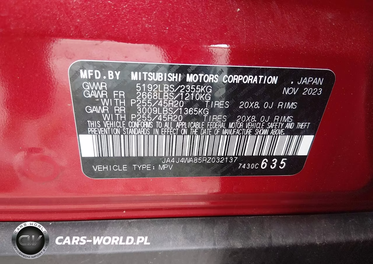 2024 Mitsubishi Outlander Sel 2.5 S-Awc-Sel Black Edition S-Awc-Sel Platinum Edition S-Awc VIN:JA4J4WA85RZ032137 - 9