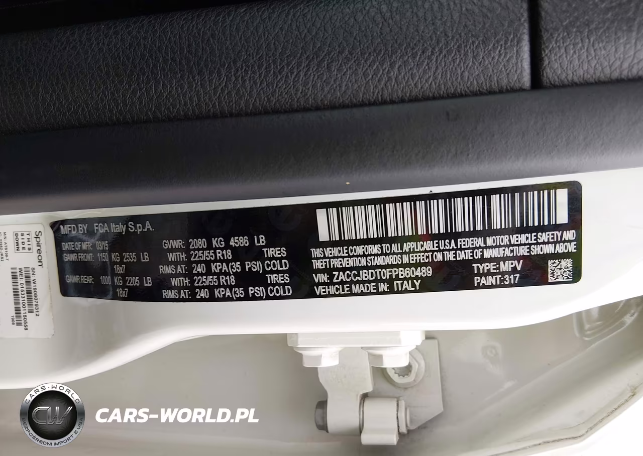 2015 Jeep Renegade Limited VIN:ZACCJBDT0FPB60489 - 9