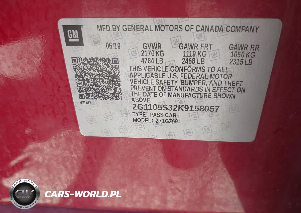 2019 Chevrolet Impala Premier VIN:2G1105S32K9158057 - 9