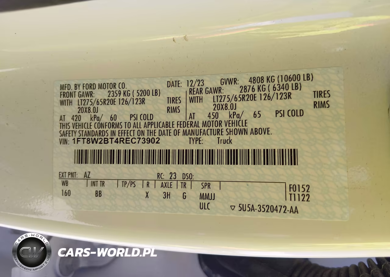 2024 Ford F-250 Platinum VIN:1FT8W2BT4REC73902 - 9