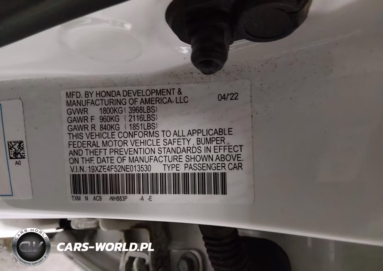 2022 Honda Insight Ex VIN:19XZE4F52NE013530 - 9