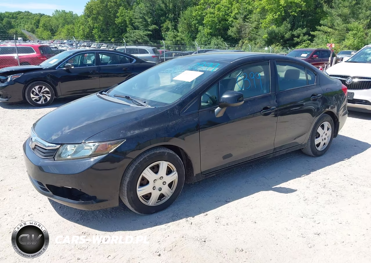 2012 Honda Civic Lx VIN:19XFB2F52CE025528 - 2