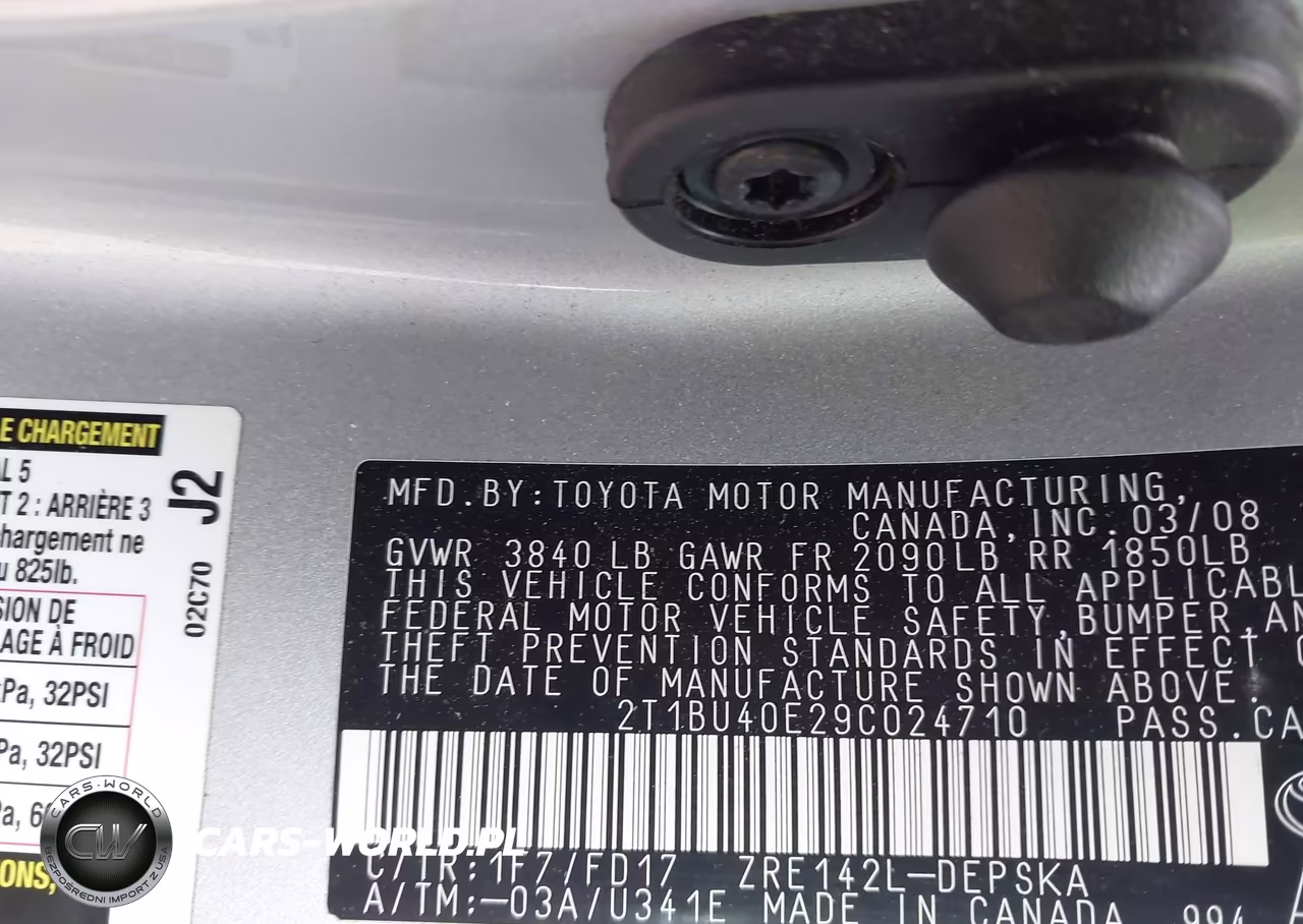 2009 Toyota Corolla S VIN:2T1BU40E29C024710 - 9