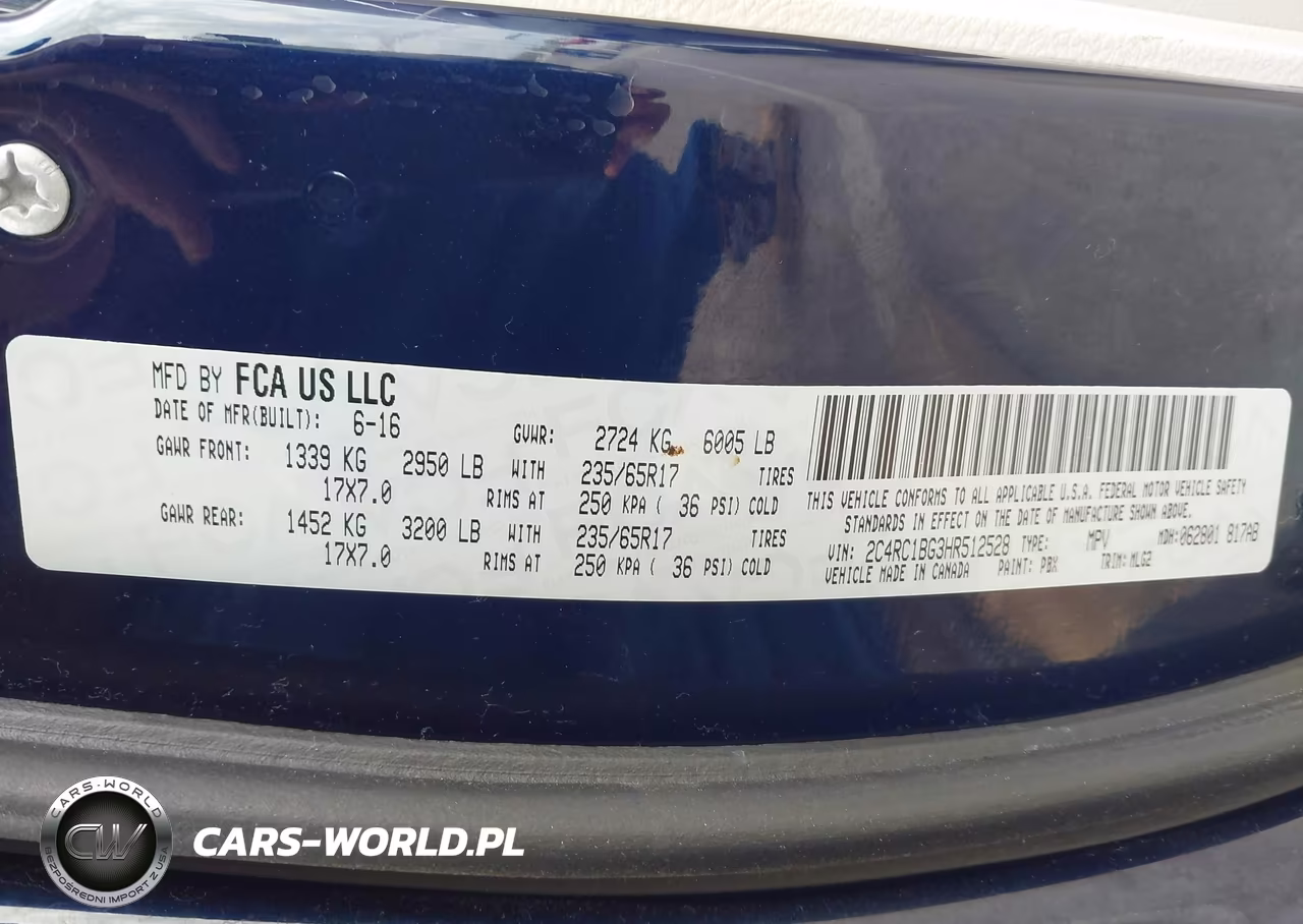 2017 Chrysler Pacifica Touring-L VIN:2C4RC1BG3HR512528 - 9