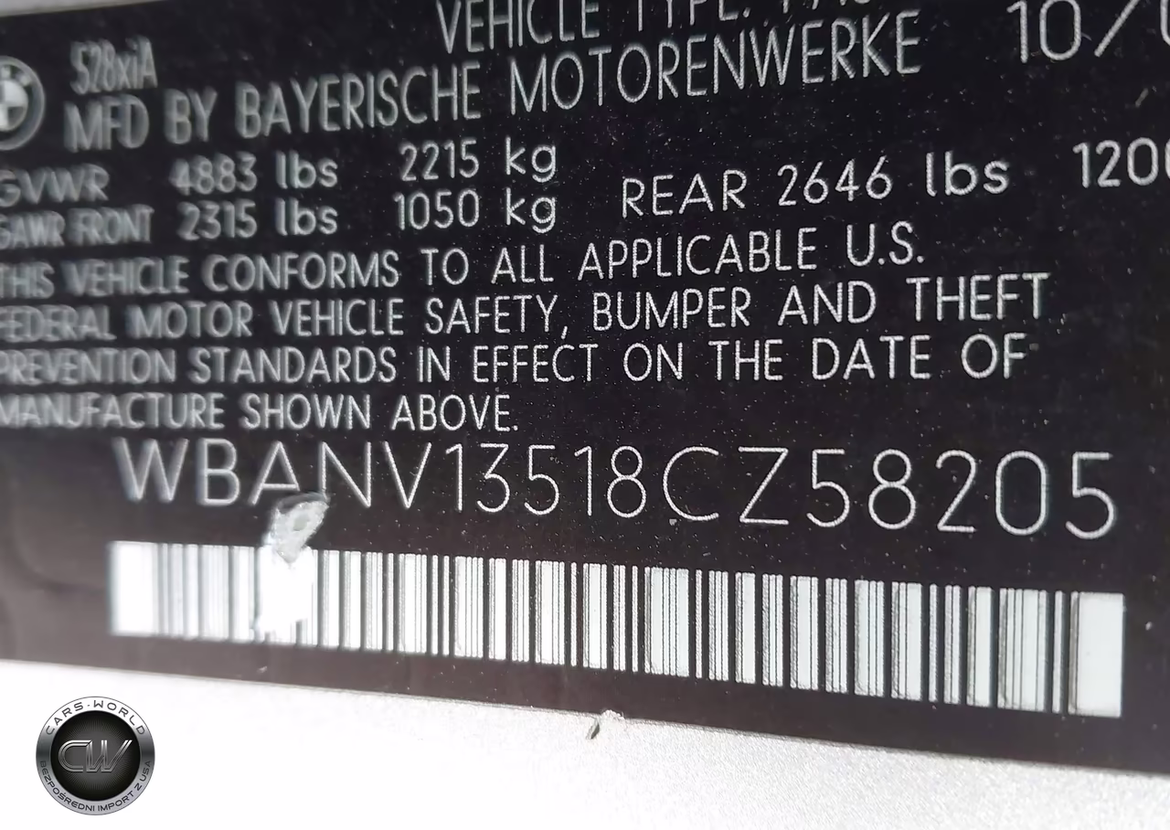 2008 BMW 528Xi VIN:WBANV13518CZ58205 - 9