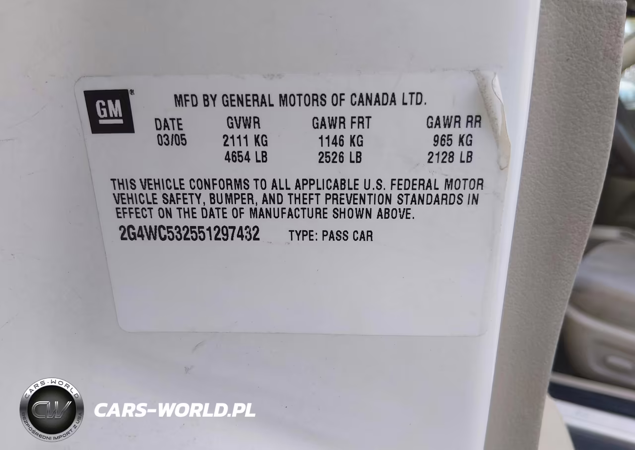 2005 Buick Lacrosse Cx VIN:2G4WC532551297432 - 9
