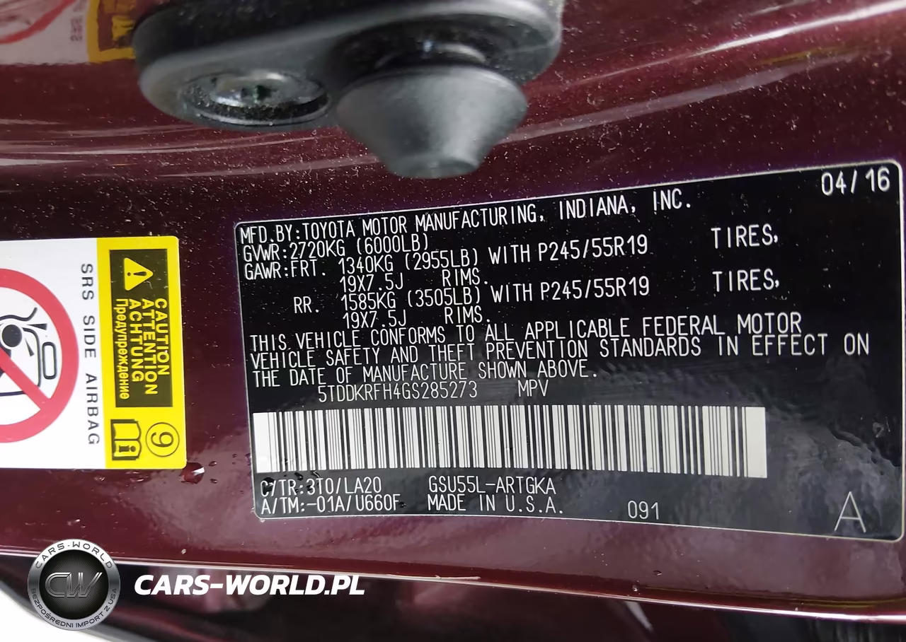 2016 Toyota Highlander Limited V6 VIN:5TDDKRFH4GS285273 - 9