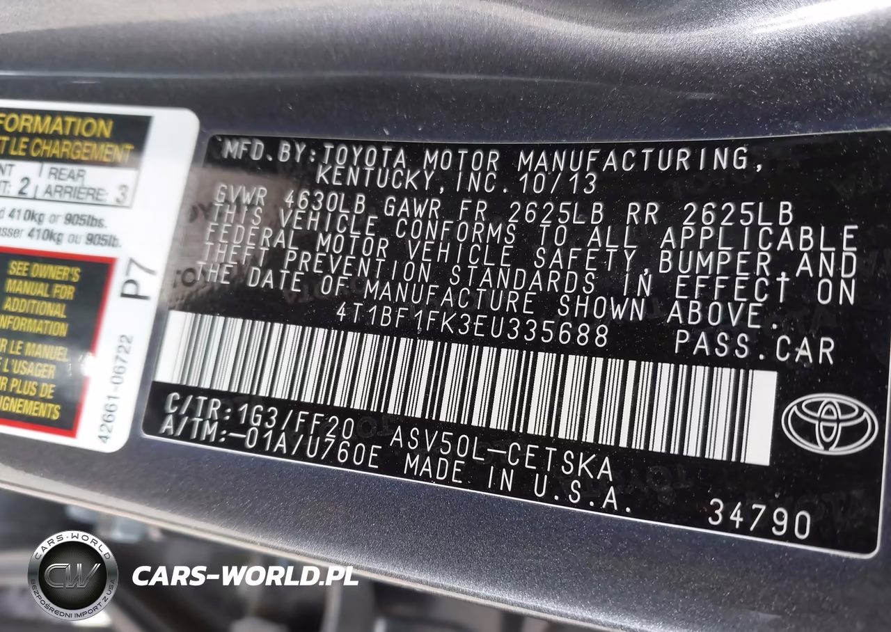 2014 Toyota Camry Se VIN:4T1BF1FK3EU335688 - 9