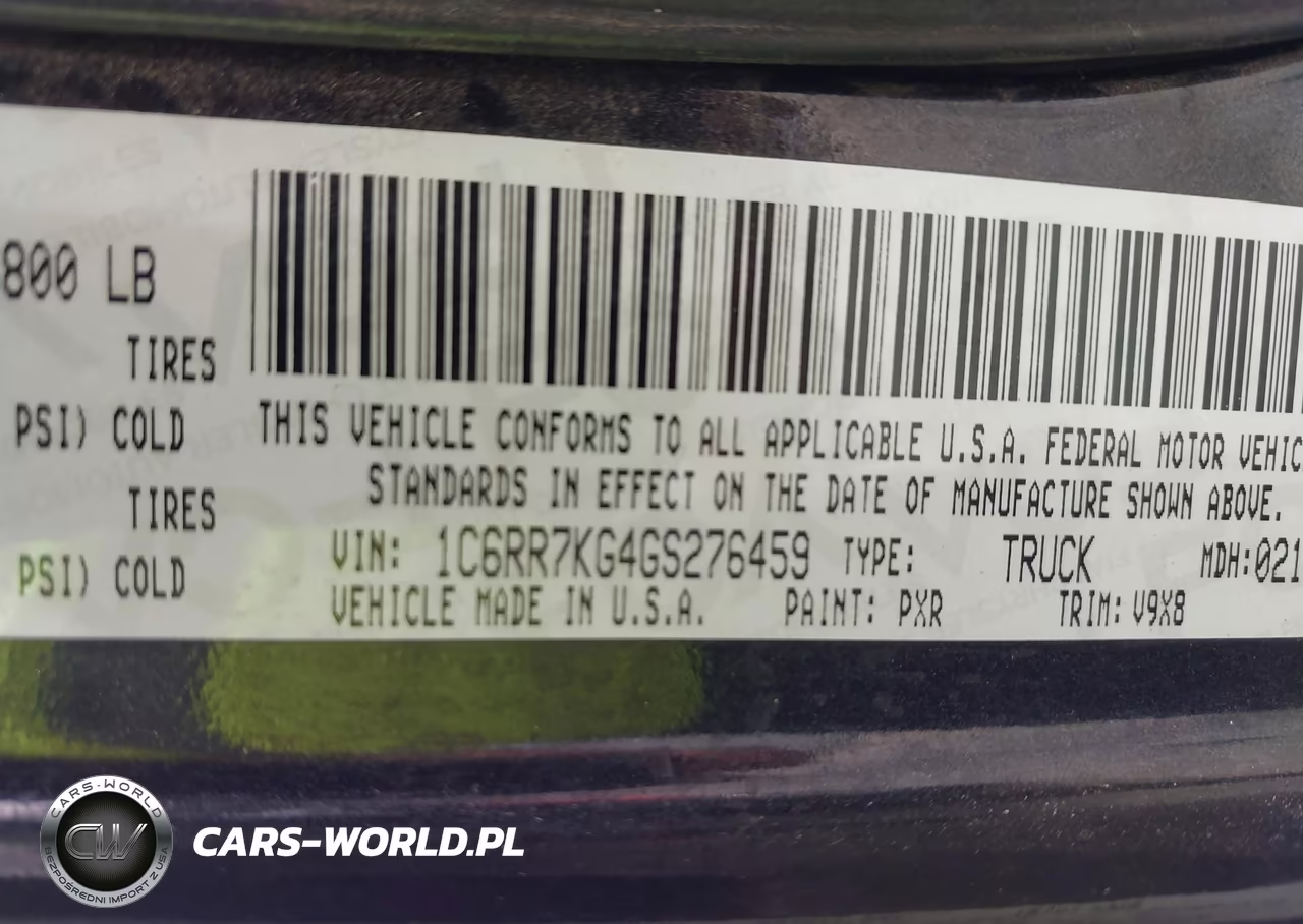 2016 Ram 1500 Express VIN:1C6RR7KG4GS276459 - 9